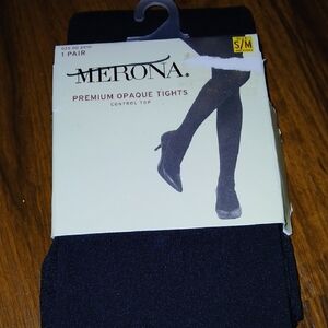 Merona Premium Opaque Tights - Dark Black